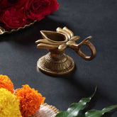 Handcrafted Brass Diya - Lotus